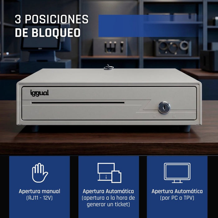 EAN 8435364315316 - iggual IRON-10W Cajón de efectivo electrónico imagen 11