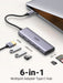EAN 6957303863839 - Ugreen CM511 5-in-1 Adapter USB-C Hub to 3x USB3.0 + HDMI + TF/SD Gray imagen 1