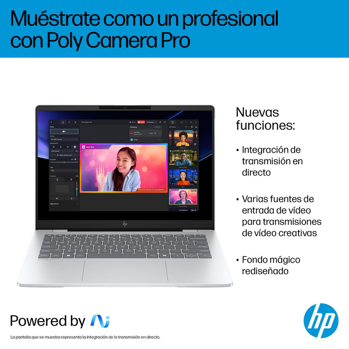 EAN 0199251188046 - HP OmniBook 7 AI 14-fr0014ns Intel Core Ultra 7 255H Portátil 35,6 cm (14") 2K 32 GB LPDDR5-SDRAM 1 TB SS imagen 10