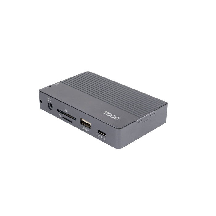 Docking Usb Tipo-C Tooq Tqe-2242g Ranura Ssd M.2 1xhdmi 1xrj45 1xusb 1xusb Tipo-C 1xlector Tarjetas 1x Jack 3.5 1xusb Tipo-C Pd
