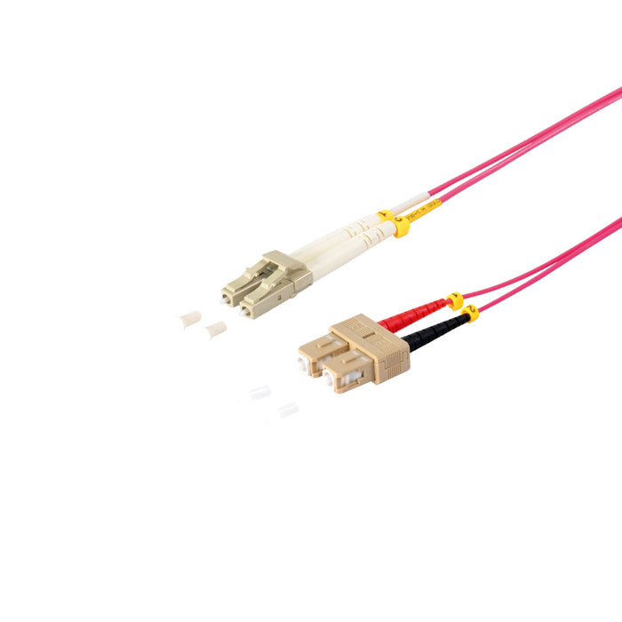 Cable De Red Duplex Lwl Lc Sc Om4 3m Violeta