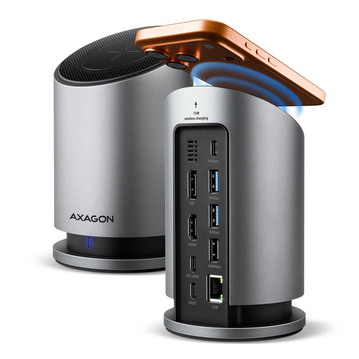 EAN 8595247908735 - Axagon Alámbrico USB 3.2 Gen 2 (3.1 Gen 2) Type-C Gris imagen 1