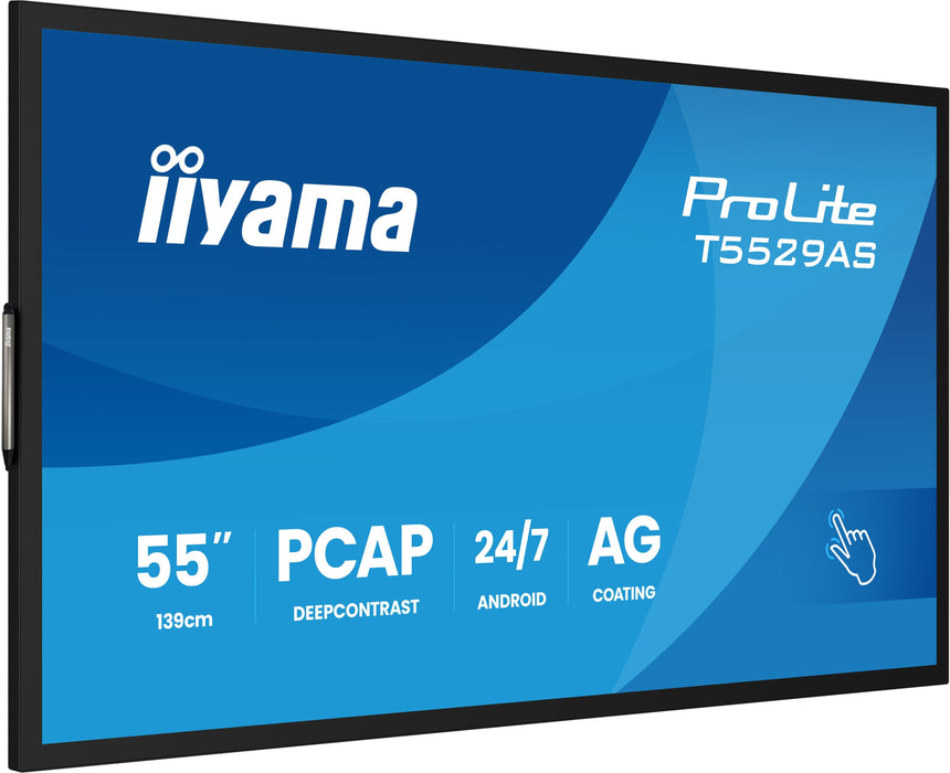 EAN 4948570125586 - iiyama T5529AS-B1AG pantalla de señalización Panel plano interactivo 138,7 cm (54.6") LED Wifi 500 cd / m imagen 7