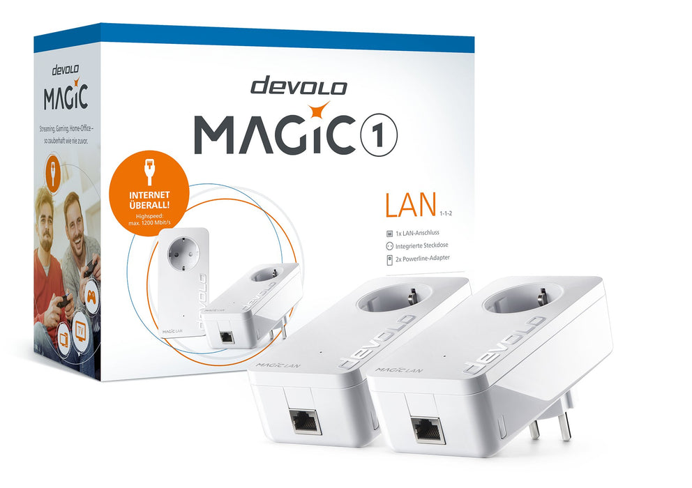 EAN 4250059682955 - Devolo Magic 1 Lan Starter Kit 1-1-2 1200 Mbit/s Ethernet Blanco 2 pieza(s) imagen 3