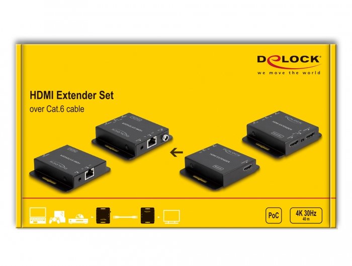 EAN 4043619658329 - DeLOCK 65832 extensor audio/video Transmisor y receptor de señales AV Negro imagen 6