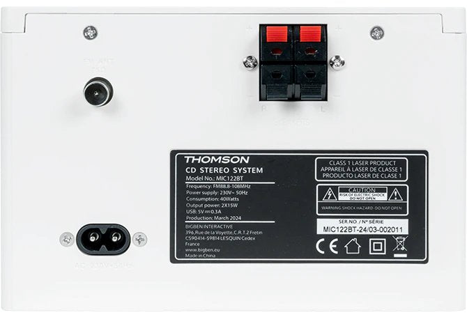 EAN 3499550389081 - Thomson MIC122BT Microcadena de música para uso doméstico 10 W Negro, Plata imagen 6