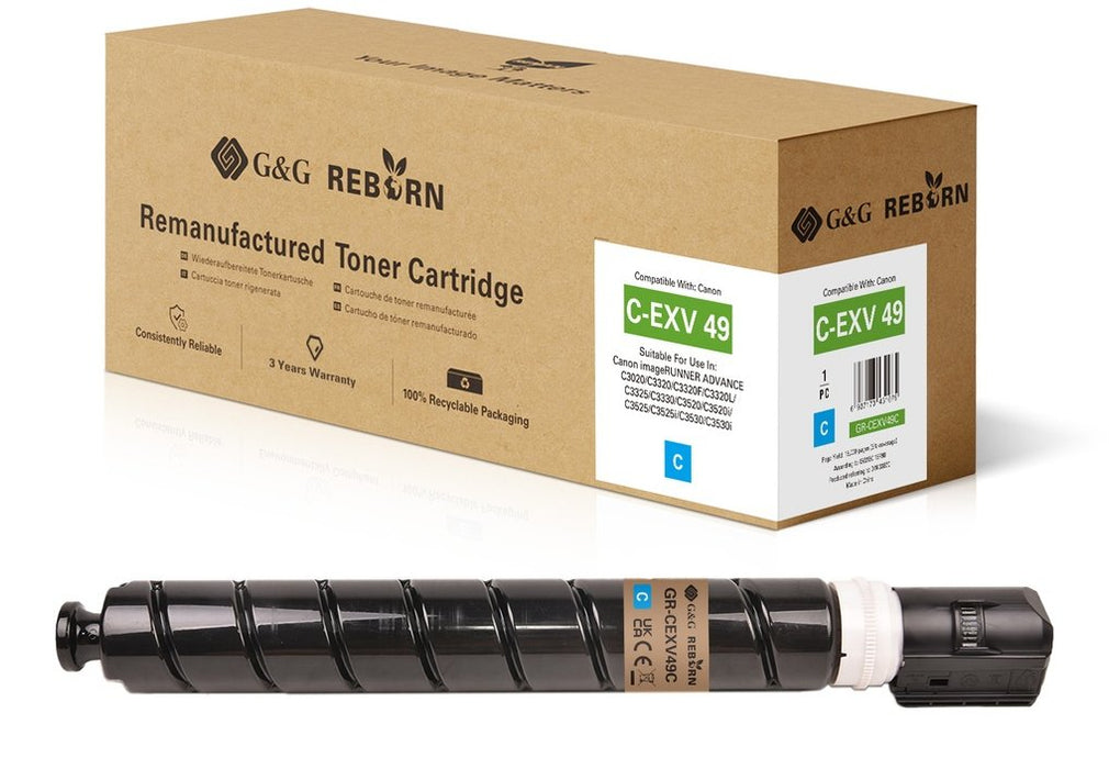 G&G Reborn-Toner Compatible Con Canon C-Exv 49 8525b002 C