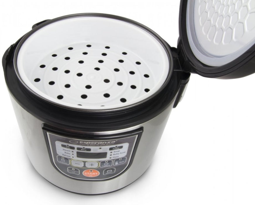 EAN 5901299954027 - Esperanza EKG011 olla multi-cocción 5 L 860 W Negro, Acero inoxidable imagen 5