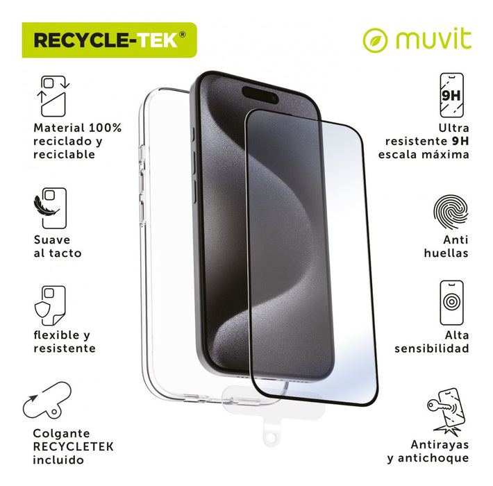 EAN 8426801174856 - Muvit MCPAK0103 funda para teléfono móvil 17,5 cm (6.9") Transparente imagen 4
