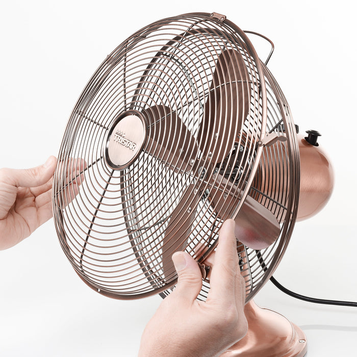 Ventilador  Tristar Ve-5970 De Mesa Retro, Cobre