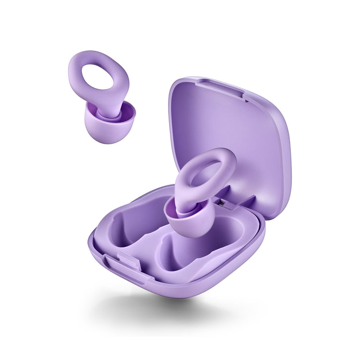 Tapones De Silicona Ngs Para Los Oidos Incluye Funda Y 4 Almohadillas Purple