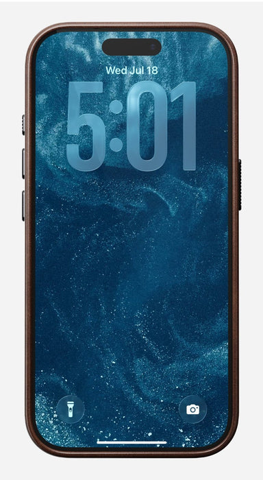 Nomad Traditional Leather Case Funda Para Iphone 17 Pro 16 Cm (6.3") Marrón