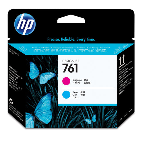 EAN 0885631448212 - HP 761 Magenta/Cyan DesignJet Printhead cabeza de impresora Inyección de tinta térmica imagen 1
