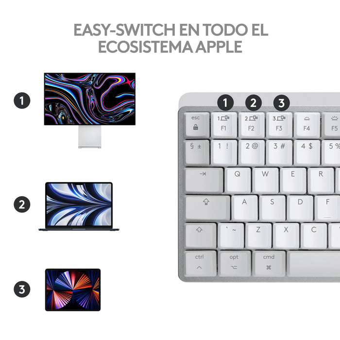 EAN 5099206103306 - Logitech Master 920-010799 teclado Oficina RF Wireless + Bluetooth QWERTY Internacional de EE.UU. Gris imagen 12