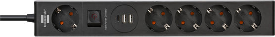EAN 4007123667659 - Brennenstuhl 1159780615 base múltiple 1,5 m 5 salidas AC Interior Negro, Gris imagen 4