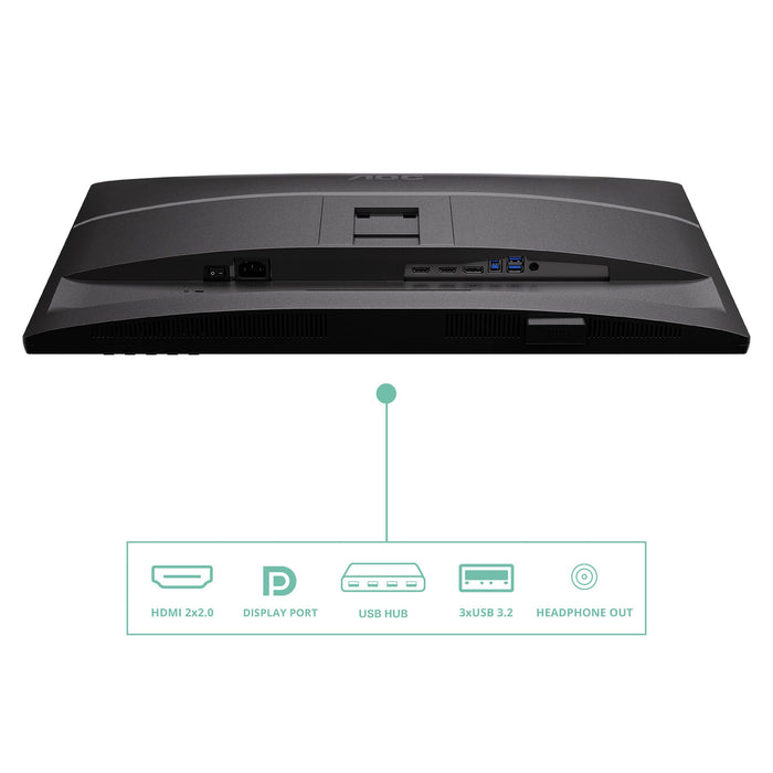 EAN 4038986182881 - AOC Q27P4U pantalla para PC 68,6 cm (27") 2560 x 1440 Pixeles Wide Quad HD Negro imagen 5