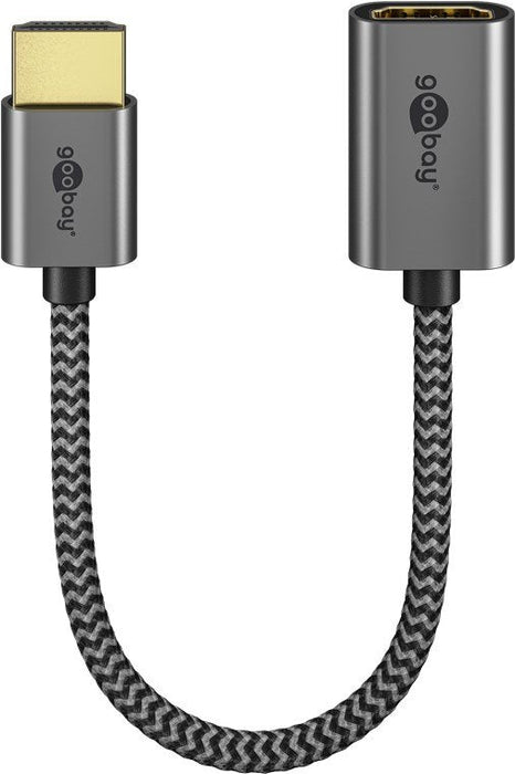 Goobay Ultra High-Speed Hdmi-Flexiadaptador (Negro/Gold) 79145