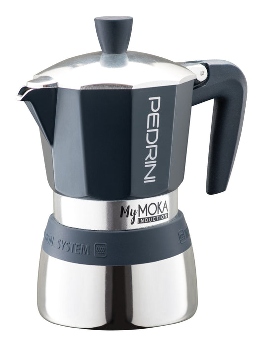 EAN 0883336412071 - Pedrini MyMoka induction Cafetera italiana Marrón, Acero inoxidable imagen 1