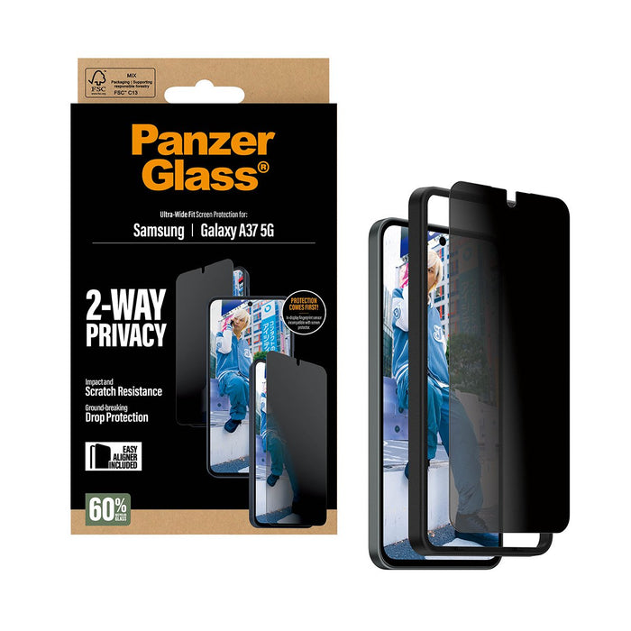 EAN 5715685034015 - PanzerGlass ® 2-Way Privacy Screen Protector Samsung Galaxy A37 5G | Ultra-Wide Fit w. EasyAligner Protec imagen 6