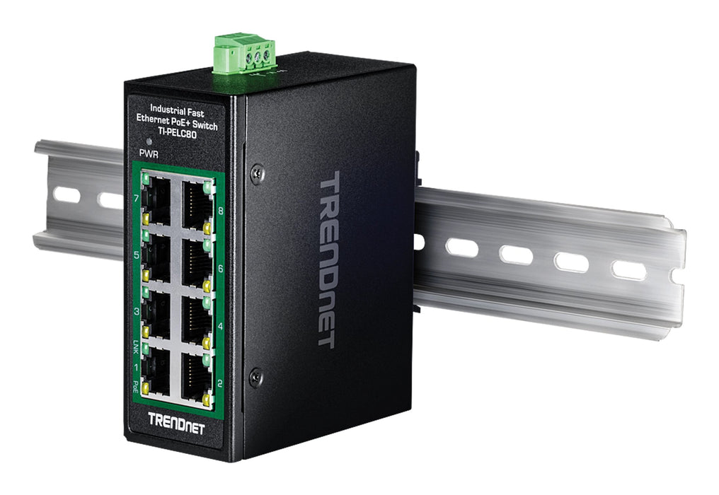 EAN 0710931162967 - Trendnet TI-PELC80 switch No administrado Fast Ethernet (10/100) Energía sobre Ethernet (PoE) Negro imagen 5