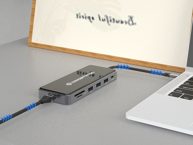 EAN 4015867229125 - Conceptronic DONN14G base para portátil y replicador de puertos Alámbrico USB 3.2 Gen 1 (3.1 Gen 1) Type- imagen 14