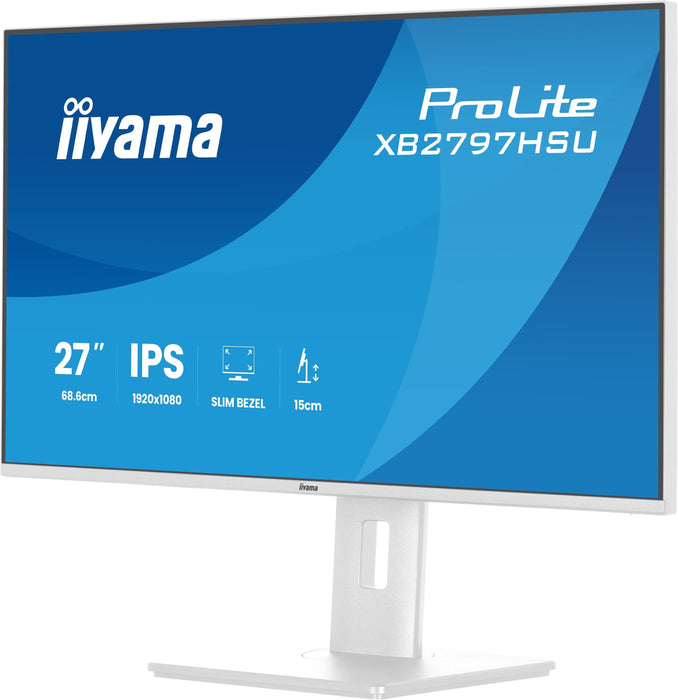 Monitor  Iiyama  27" Xb2797hsu-W1 16:9 Hdmi+Dp+2xusb-C Ips