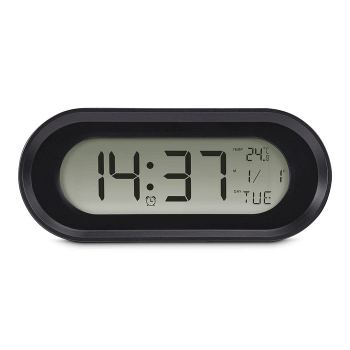 Hama Samos Reloj Despertador Digital - Patalla Lcd - Funcion De Repeticion De Alarma - Alarma De Aniversario -