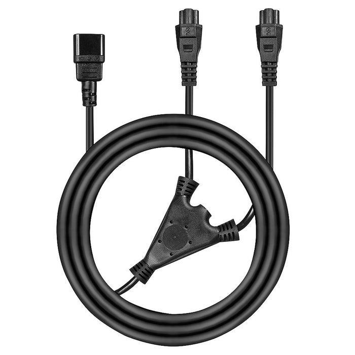 EAN 4002888303705 - Lindy 30370 cable de transmisión Negro 2,5 m C14 acoplador 2 x conector C5 imagen 2