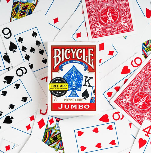 EAN 0073854000885 - Bicycle Jumbo Rider Back juego de cartas 56 pieza(s) imagen 2