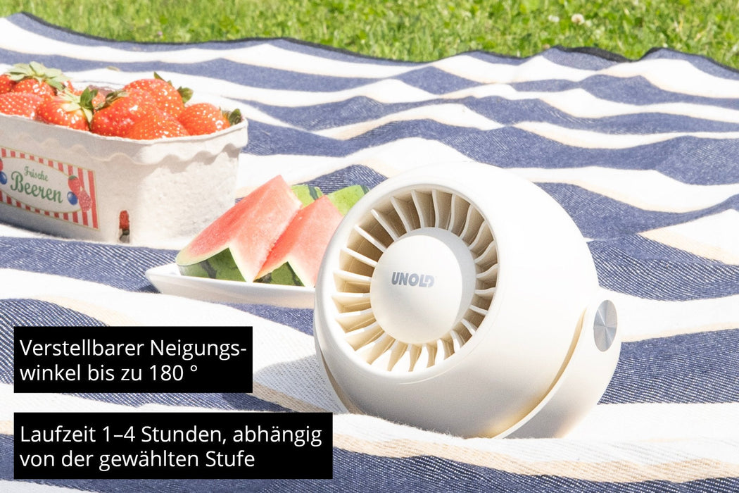 86675 Breezy Bowl Akku-Ventilator Sw 6w 3 Geschwindigkeitsstufen Ø9cm