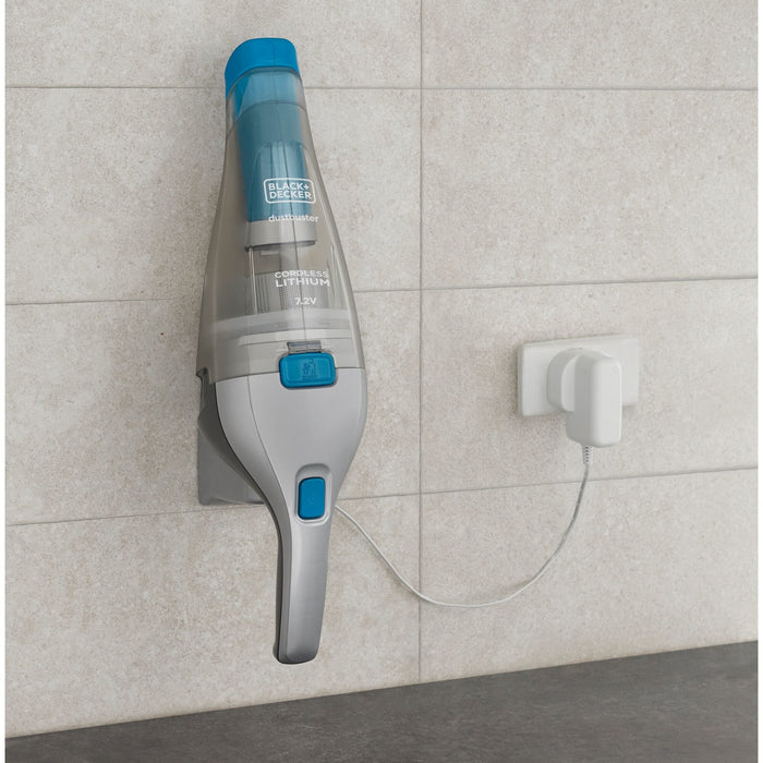 EAN 5035048698082 - Black & Decker NVC215WA-QW aspiradora de mano Azul, Plata Sin bolsa imagen 12
