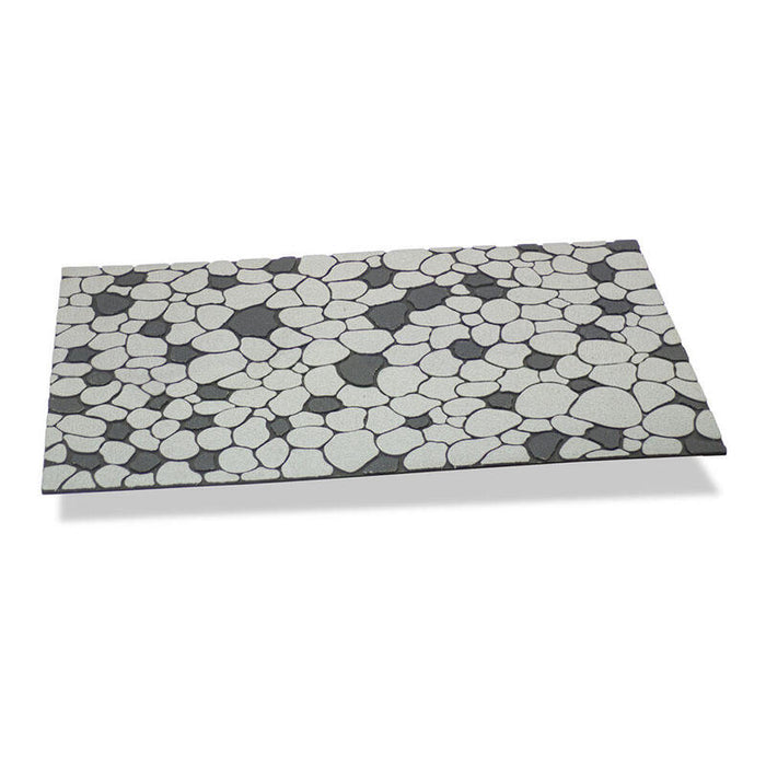 Felpudo Efecto Piedras Color Gris Perla 75x45cm Hidalgo