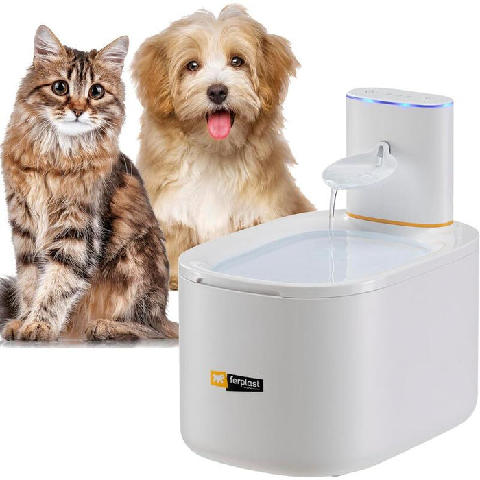 Ferplast Fuente Para Gatos Y Perros Pequeños Sensor De Movimiento, 3 L, Usb-C Incluido