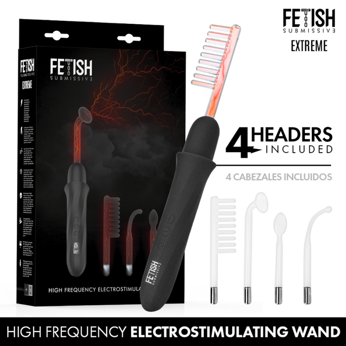 Fetish Submissive - Vibrador Wand Electroestimulación Alta Frecuencia