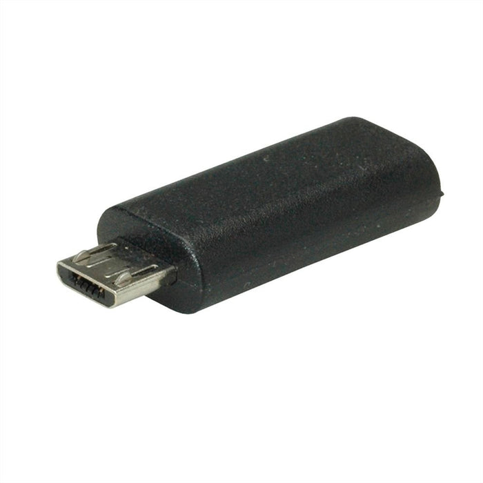 EAN 7630049611306 - VALUE 12.99.3192 cambiador de género para cable Micro-USB B USB-C Negro imagen 5