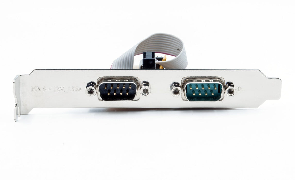 Io Exsys Pcie 2x Seriell Db9 (Ex-44082) Lp+++ Inkl. Low-Profile Slotblech