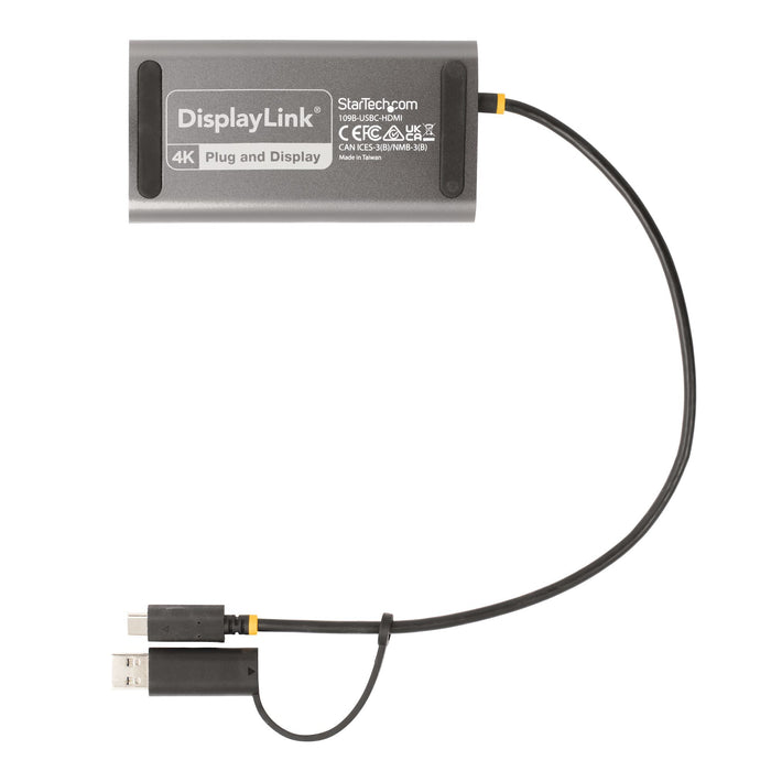 EAN 0065030894579 - StarTech.com 109B-USBC-HDMI Adaptador gráfico USB 3840 x 2160 Pixeles Gris imagen 5