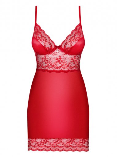 EAN 5901688213285 - Obsessive Lovica Camisa Rojo Elastano, Poliamida imagen 1