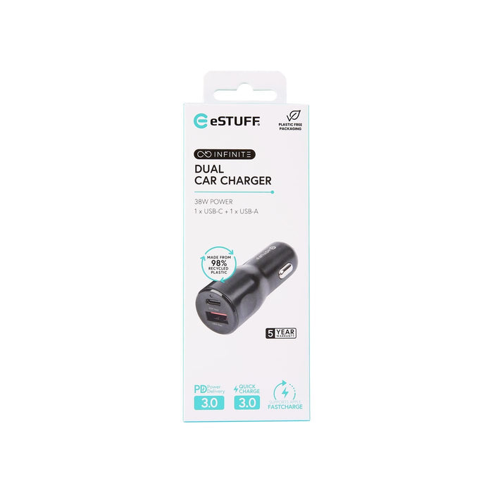EAN 5715063167359 - eSTUFF ES631031 cargador de dispositivo móvil Teléfono móvil Negro Encendedor de cigarrillos Carga rápida imagen 4