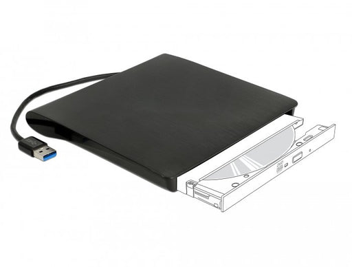 EAN 4043619426034 - DeLOCK 42603 Caja para disco ODD 13,3 cm (5.25") SATA III Negro imagen 1