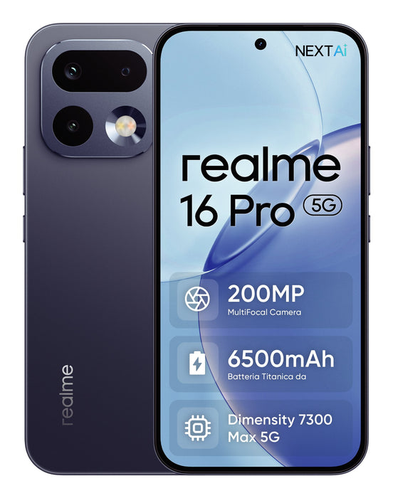 EAN 6941764485037 - realme 16 Pro 17,2 cm (6.78") SIM doble 5G 8 GB 512 GB 6500 mAh Gris imagen 2