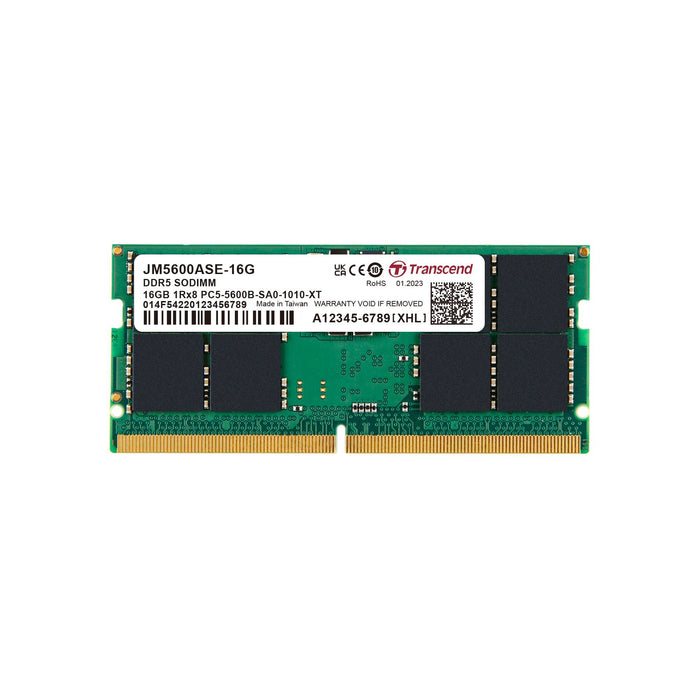 EAN 0760557861263 - Transcend JetRam JM5600ASE-16G módulo de memoria 16 GB 1 x 16 GB DDR5 262-pin SO-DIMM imagen 1