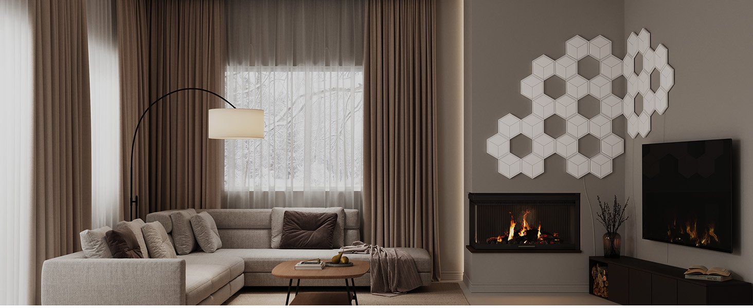 Govee Glide Hexagon Light Panels Ultra Expansion Pack (Gris, 1 Light Panel) H106a007