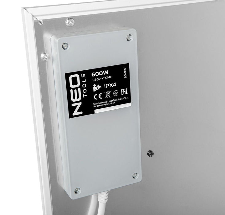 Panel Calefactor Por Infrarrojos Neo Tools 600 W, Wi-Fi, 90-106