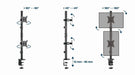 EAN 8716309127592 - Gembird MA-D2-02 soporte para monitor 81,3 cm (32") Escritorio Negro imagen 11