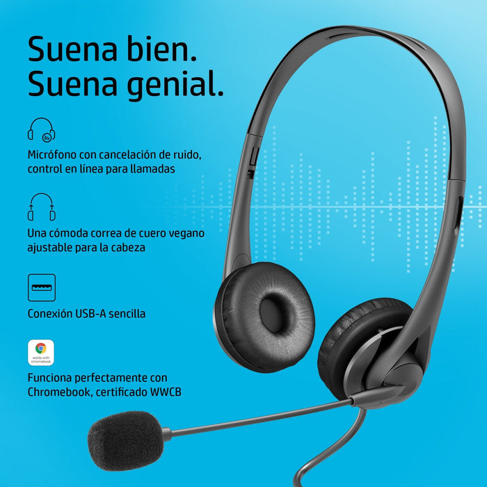 Auriculares Hp G2 Con Micrófono Usb Negros
