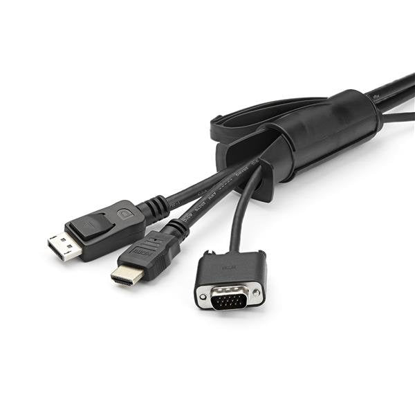 EAN 0065030887090 - StarTech.com CMSCOILED4 organizador de cables Pasacables Negro 1 pieza(s) imagen 3