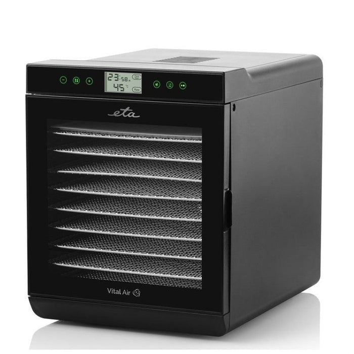 Secador De Frutas Eta Vital Air Ii Eta230290000 Potencia 245 W, Nãºmero De Bandejas 10, Control De Temperatura, Temporizador Integrado, Negro