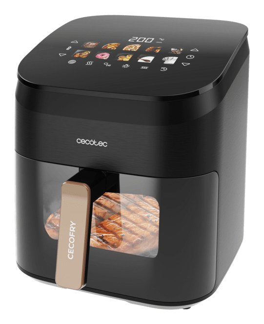 Freidora De Aire Cecotec Cecofry&Grill Smokin' 6500 Sencillo 6,5 L Independiente 2200 W  Negro, Marrón