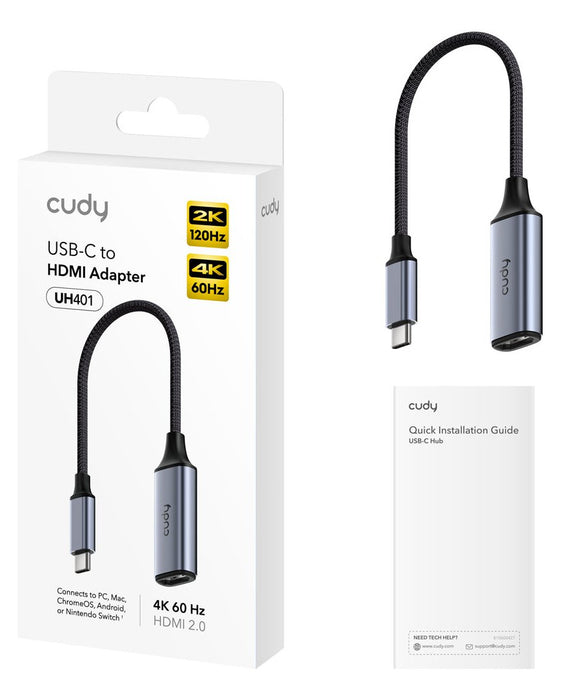 EAN 6971690794477 - Cudy UH401 Adaptador gráfico USB Gris, Plata imagen 2